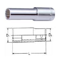 Головка торц. длин. 12-гр. 1/2" // Hans
