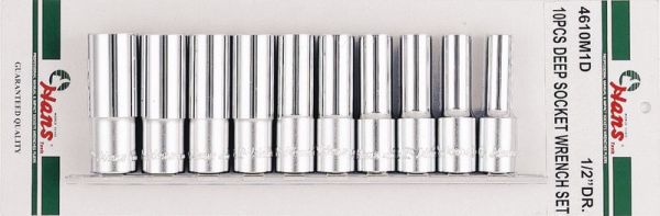 Набор головок удлиненный 1/2" // Hans