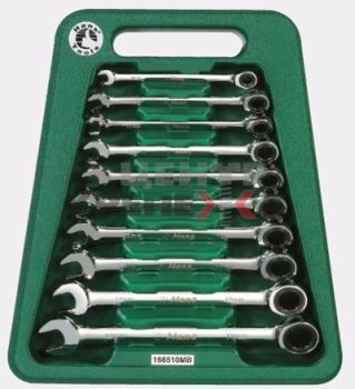 Комплект ключей комбинированных с храповиком // Ha