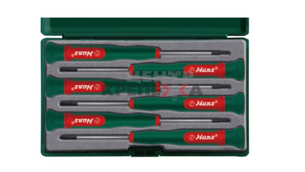 Набор отверток мини пласт. ручка // Hans
