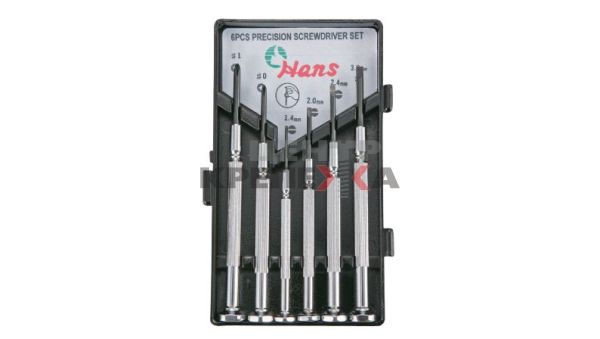Набор отверток мини металл. ручка // Hans