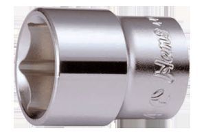 Головка торц. кор. 6-гр. 1/4" // Hans