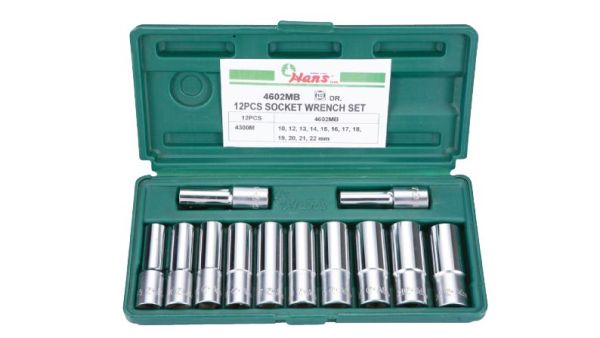 Набор головок удлиненный 1/2" // Hans